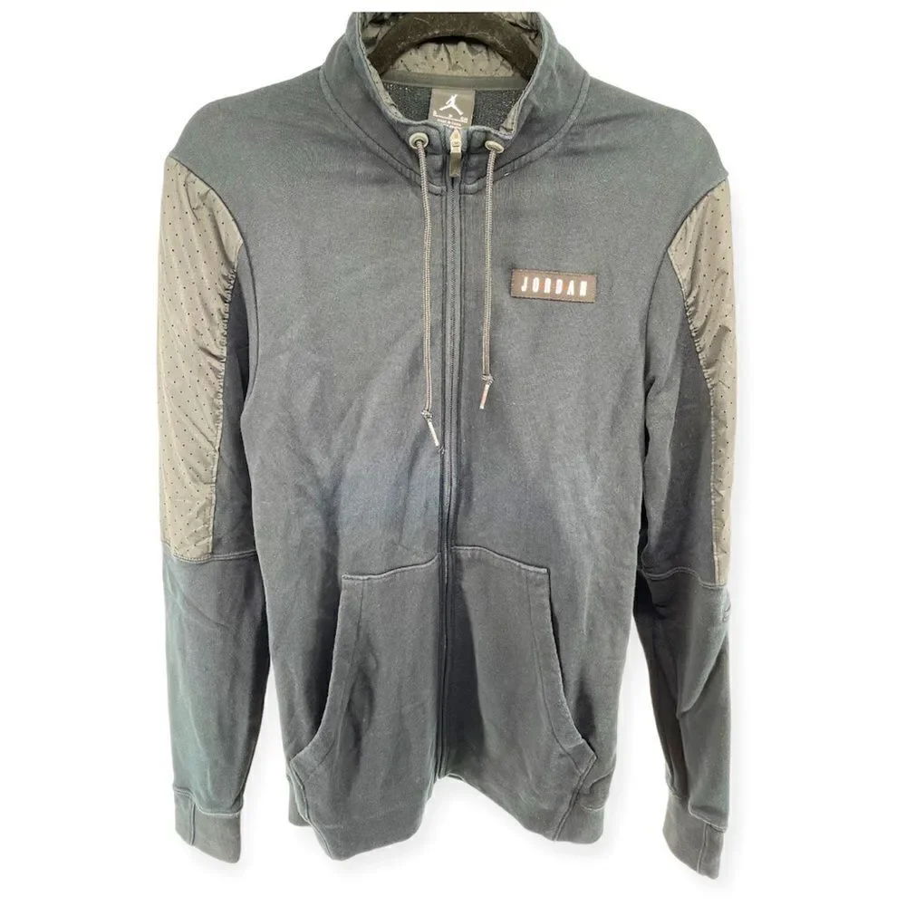 Air Jordan 6 VI Black Full Zip Jacket Men’s Small Jumpman High Collar